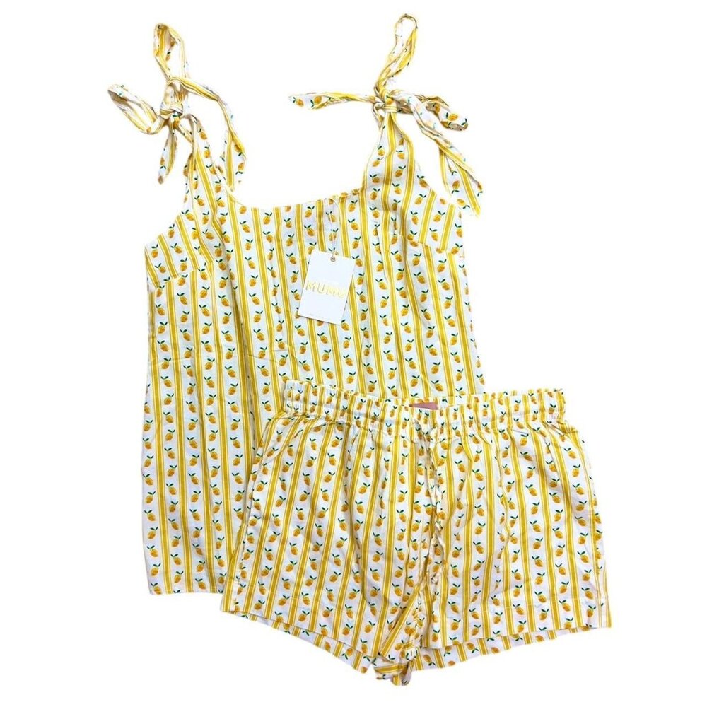 Show Me Your Mumu NWT 🍋 Britt Bow PJ Tank/Shorts‎ Set